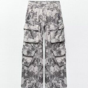 Printed Cargo Pants